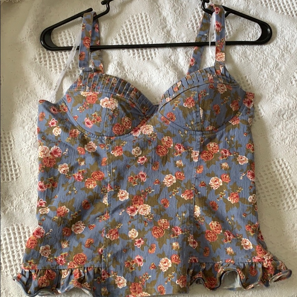 Papaya Bustier-style Top